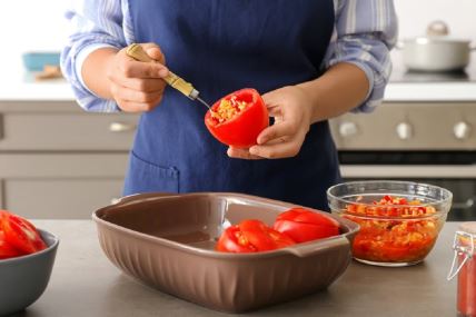 Recept za punjene rajčice s mesom i rižom